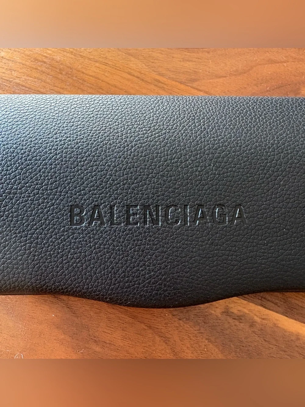 Authentic Balenciaga Sunglasses Case & Logo Cleaning Cloth | Hard Eyeglass Case